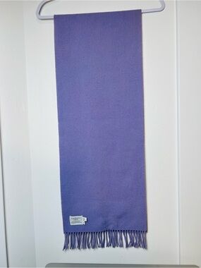 Hackett London 100% lambswool scarf Lilac
